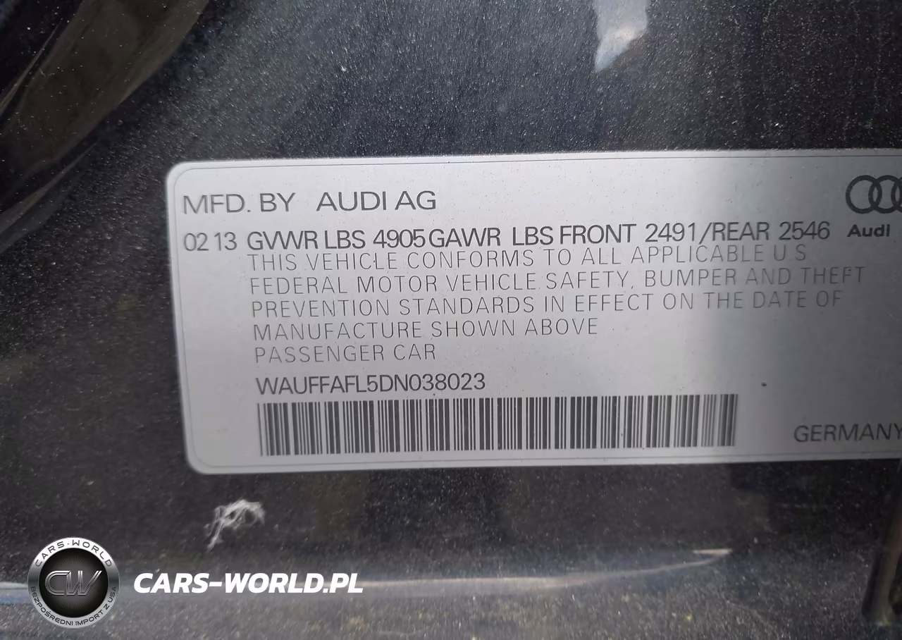 2013 Audi A4 2.0T Premium VIN:WAUFFAFL5DN038023 - 9