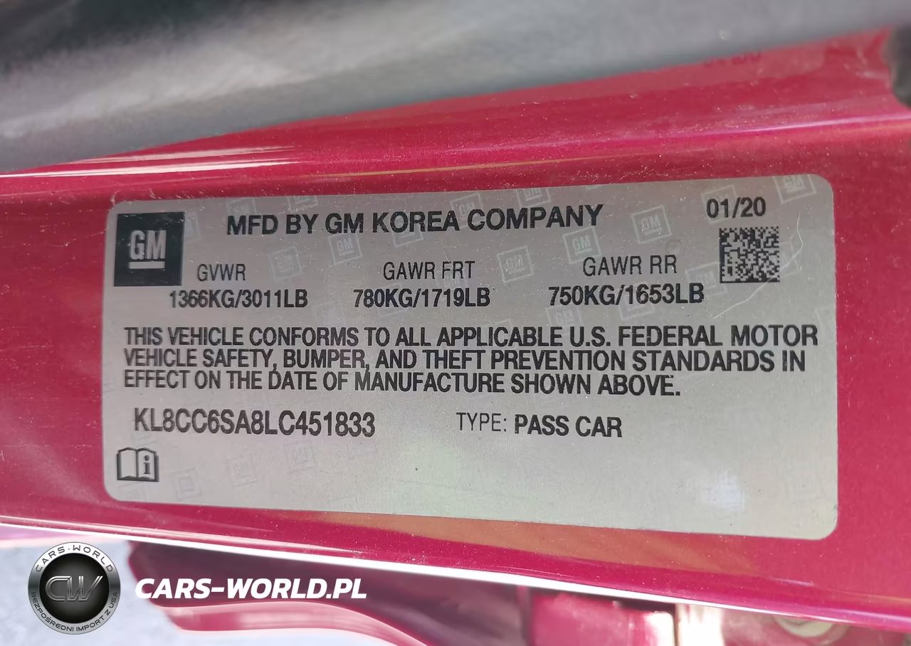 2020 Chevrolet Spark Fwd 1Lt Manual VIN:KL8CC6SA8LC451833 - 9