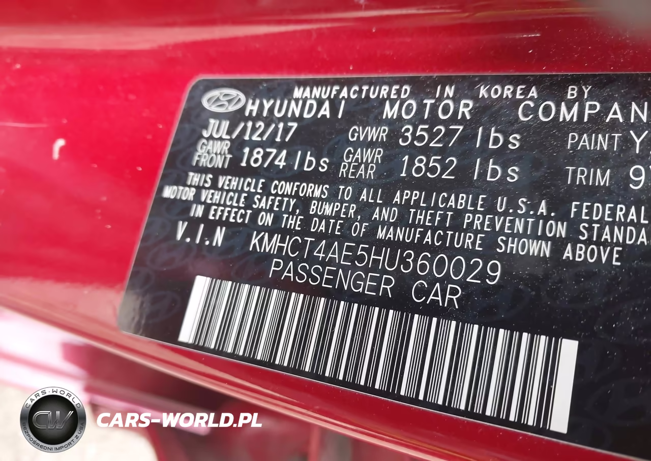 2017 Hyundai Accent Value Edition VIN:KMHCT4AE5HU360029 - 9