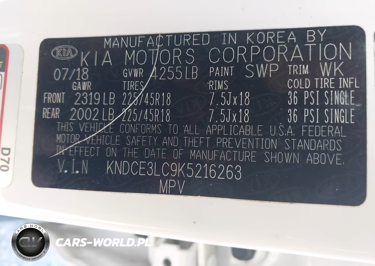 2019 Kia Niro Touring VIN:KNDCE3LC9K5216263 - 9