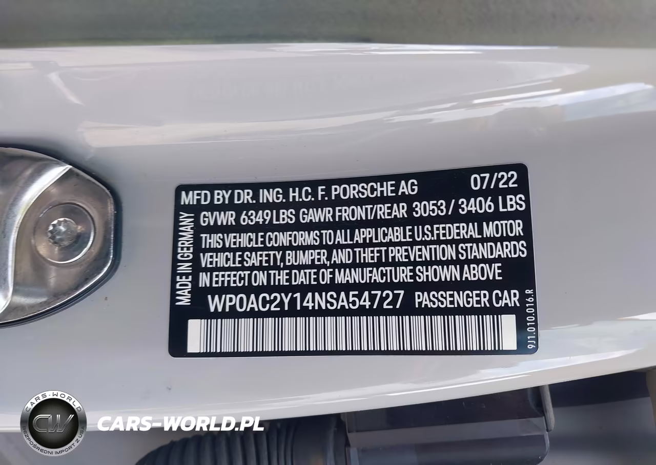 2022 Porsche Taycan Turbo-Turbo S VIN:WP0AC2Y14NSA54727 - 9