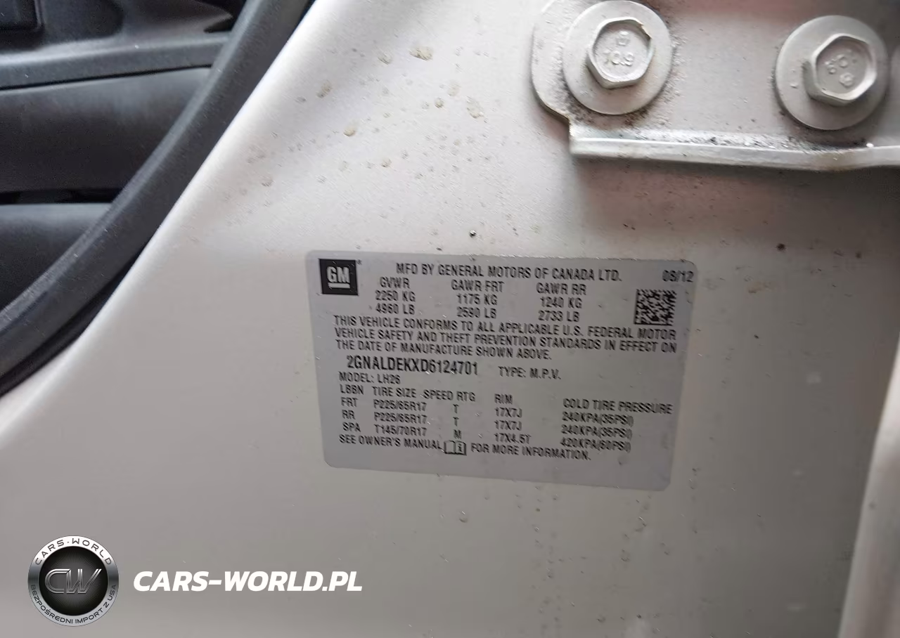 2013 Chevrolet Equinox 1Lt VIN:2GNALDEKXD6124701 - 9