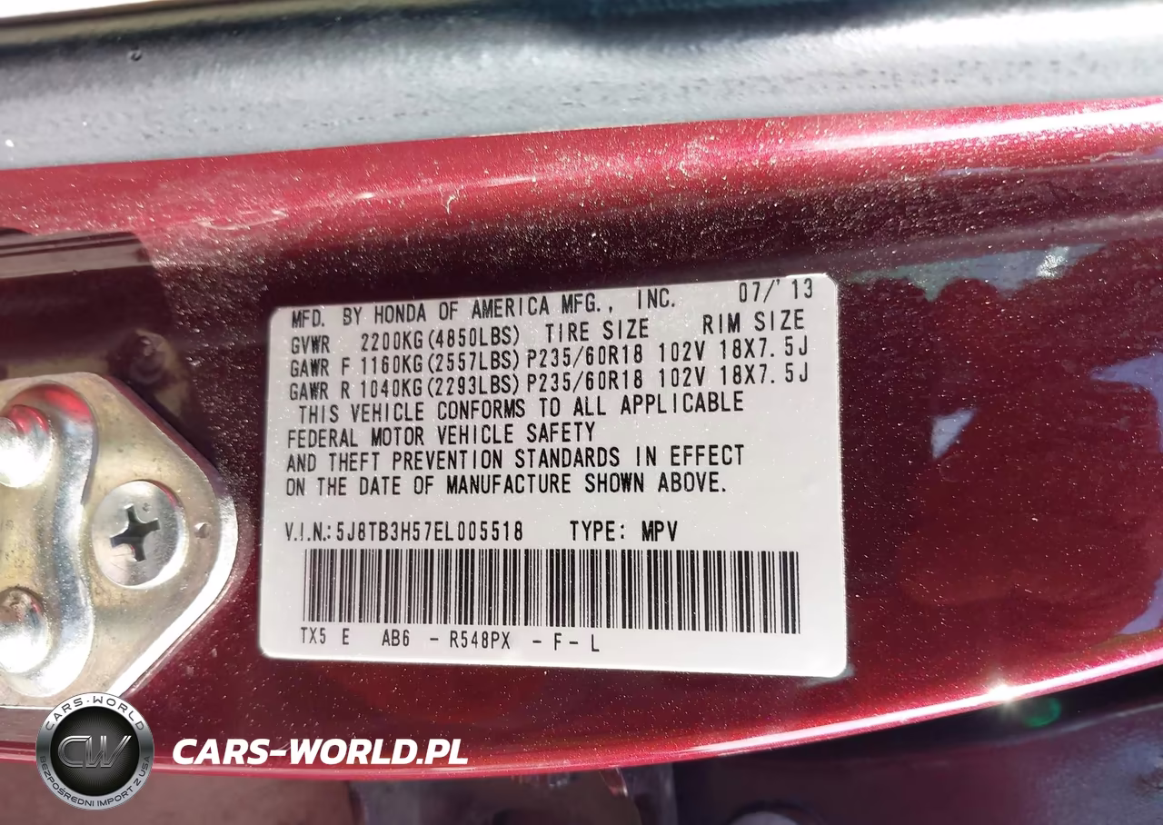 2014 Acura Rdx VIN:5J8TB3H57EL005518 - 9