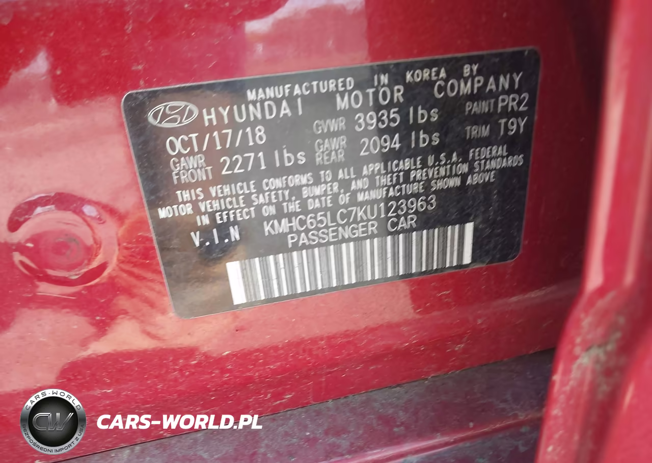 2019 Hyundai Ioniq Hybrid Blue VIN:KMHC65LC7KU123963 - 9