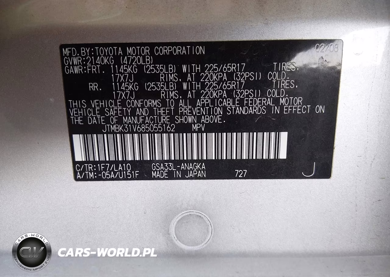 2008 Toyota Rav4 Limited V6 VIN:JTMBK31V685055162 - 9