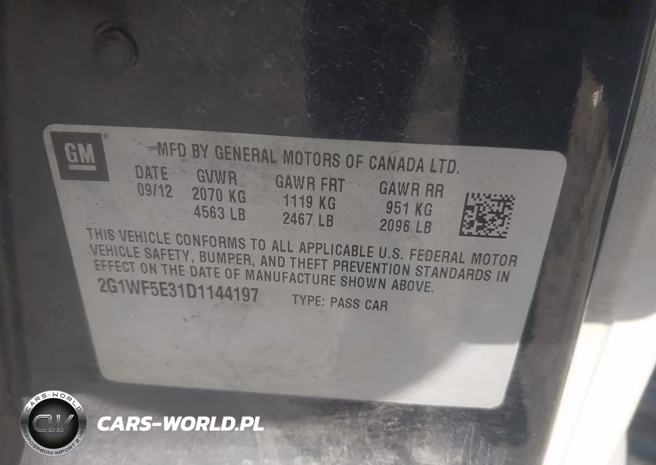 2013 Chevrolet Impala Ls VIN:2G1WF5E31D1144197 - 9