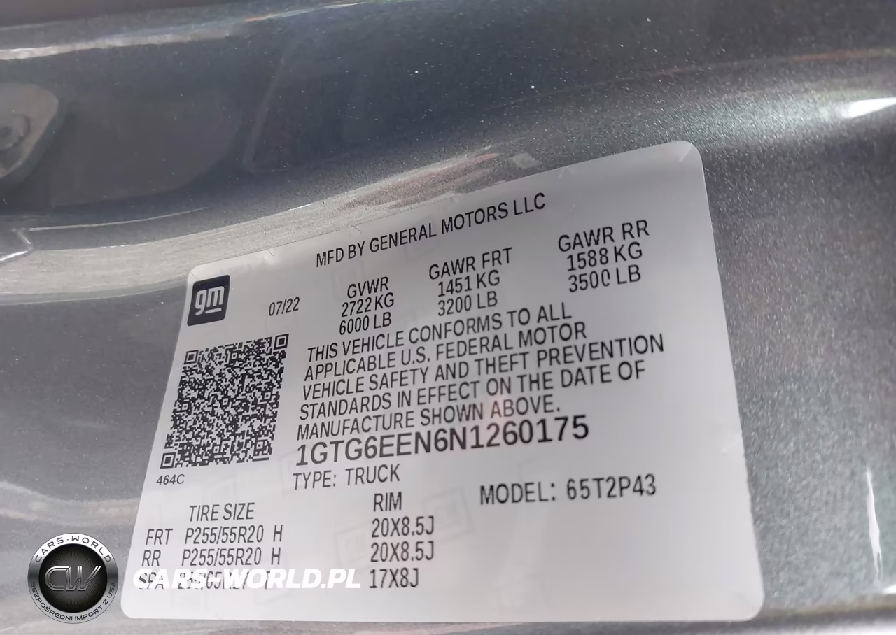 2022 GMC Canyon 4Wd Short Box Denali VIN:1GTG6EEN6N1260175 - 9