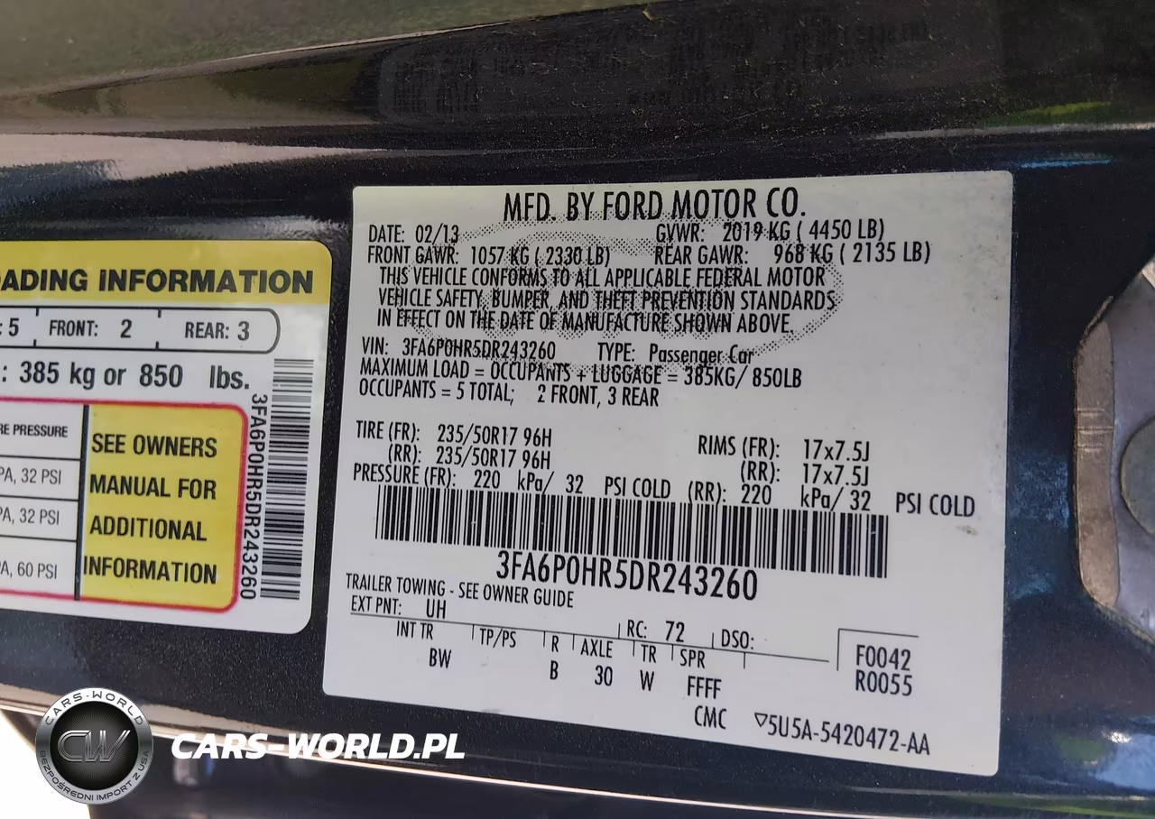 2013 Ford Fusion Se VIN:3FA6P0HR5DR243260 - 9
