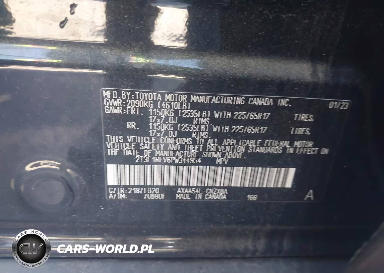 2023 Toyota Rav4 Le VIN:2T3F1RFV6PW344954 - 9