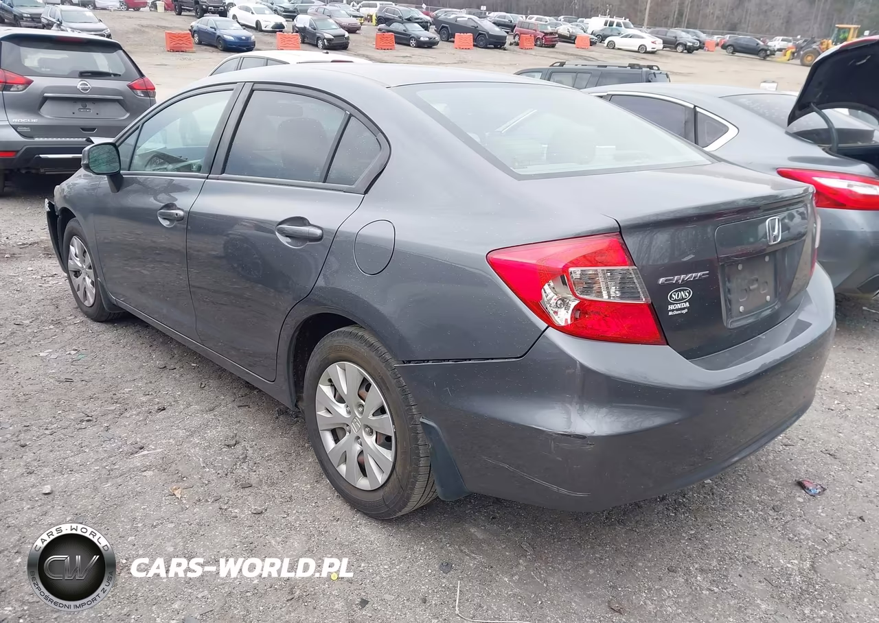 2012 Honda Civic Lx VIN:19XFB2F55CE020663 - 3
