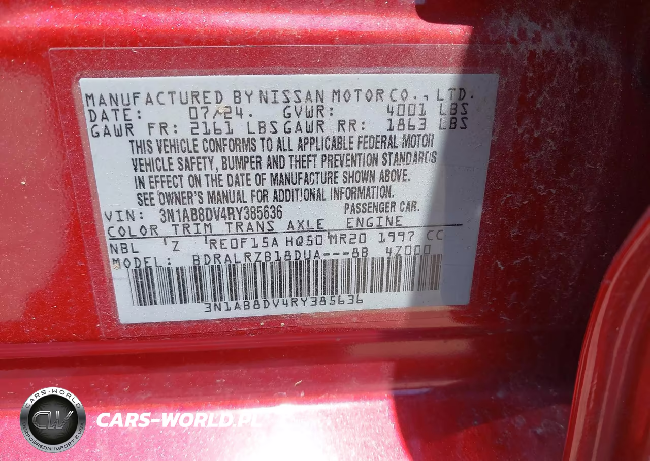 2024 Nissan Sentra Sr Xtronic Cvt VIN:3N1AB8DV4RY385636 - 9