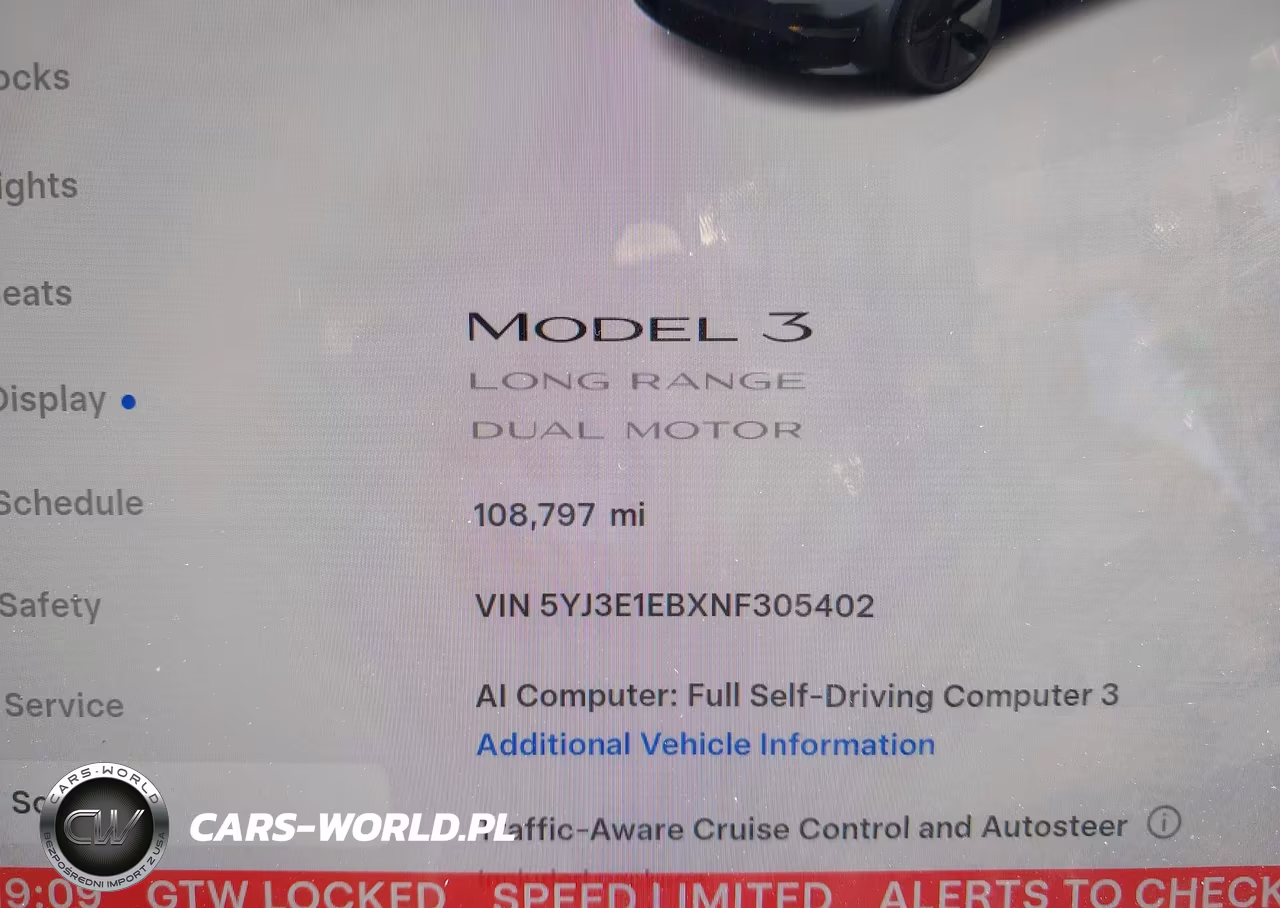 2022 Tesla Model 3 Long Range Dual Motor All-Wheel Drive VIN:5YJ3E1EBXNF305402 - 15