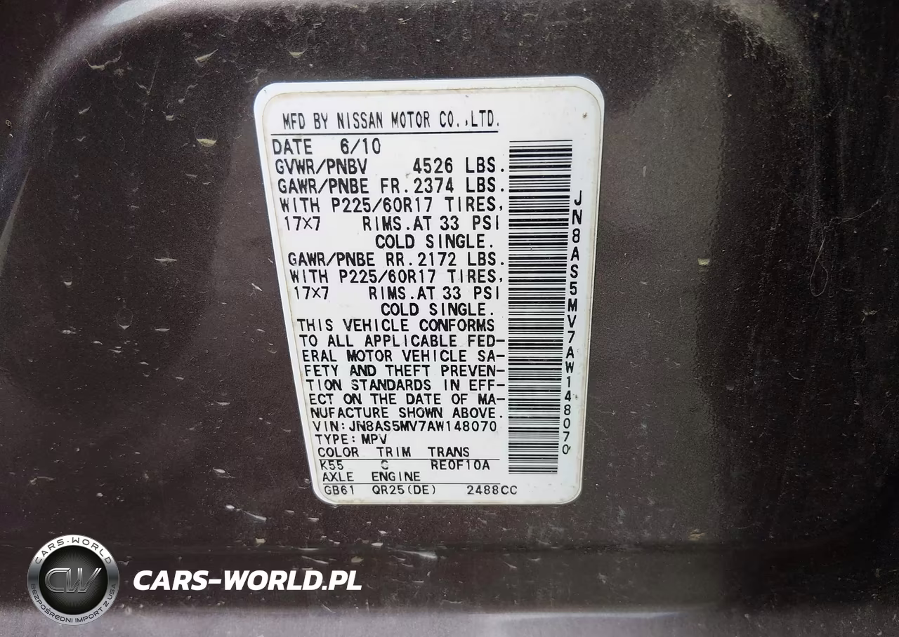 2010 Nissan Rogue Sl VIN:JN8AS5MV7AW148070 - 9