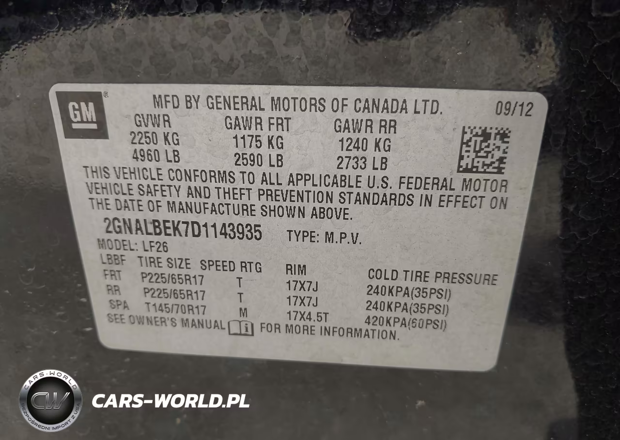 2013 Chevrolet Equinox Ls VIN:2GNALBEK7D1143935 - 9