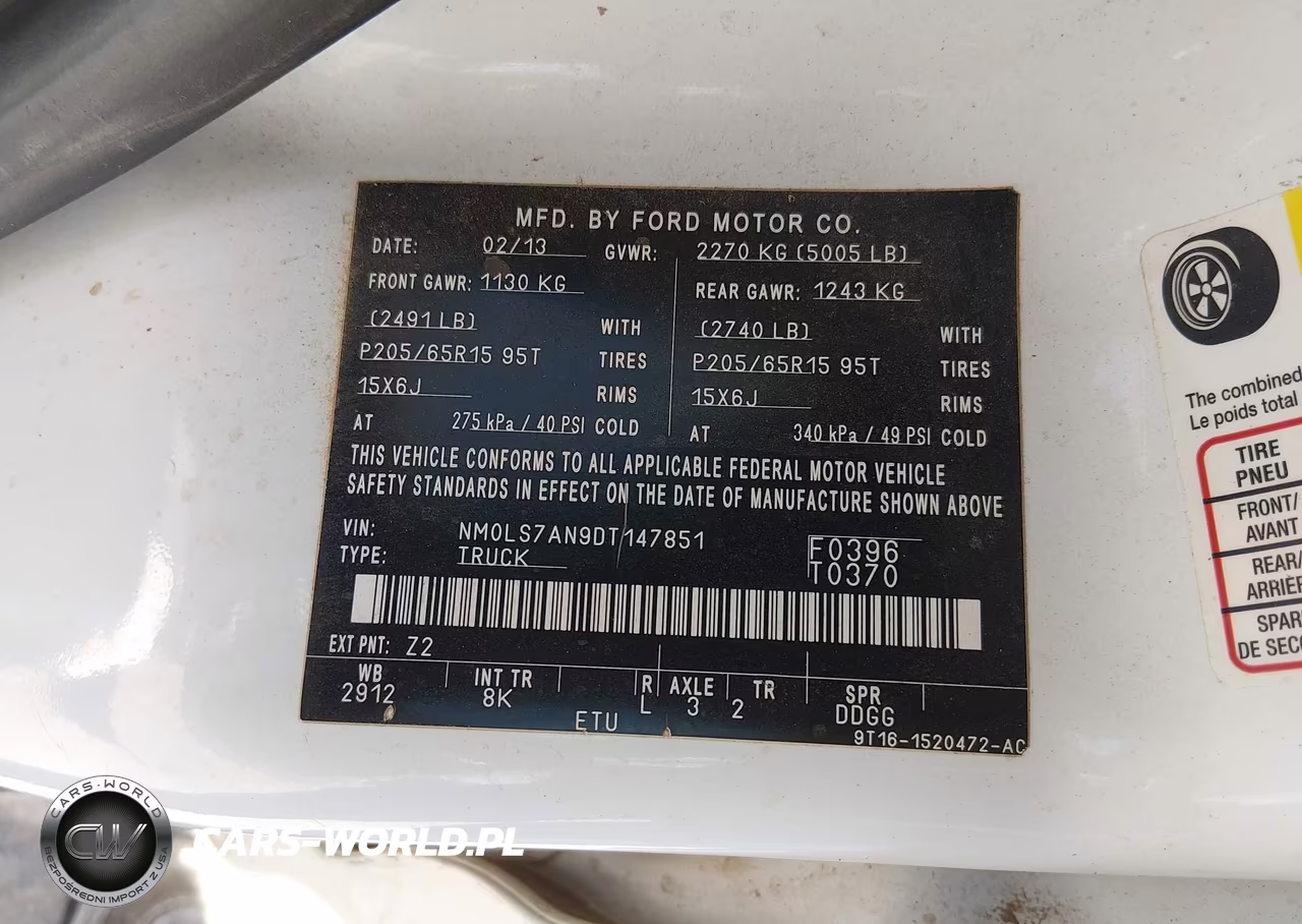 2013 Ford Transit Connect Xl VIN:NM0LS7AN9DT147851 - 9