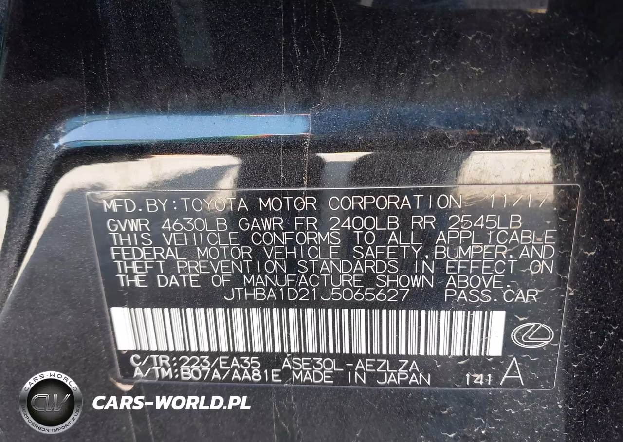 2018 Lexus Is 300 VIN:JTHBA1D21J5065627 - 9