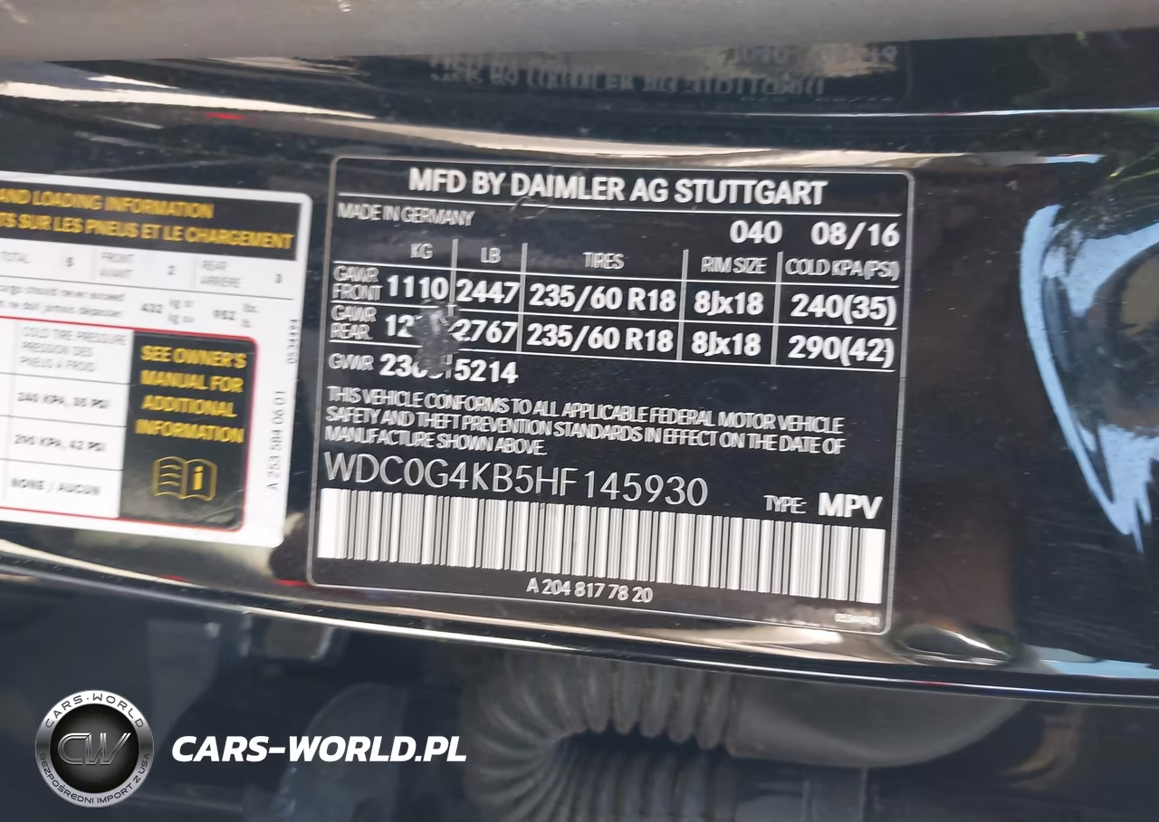 2017 Mercedes-Benz Glc 300 4Matic VIN:WDC0G4KB5HF145930 - 9