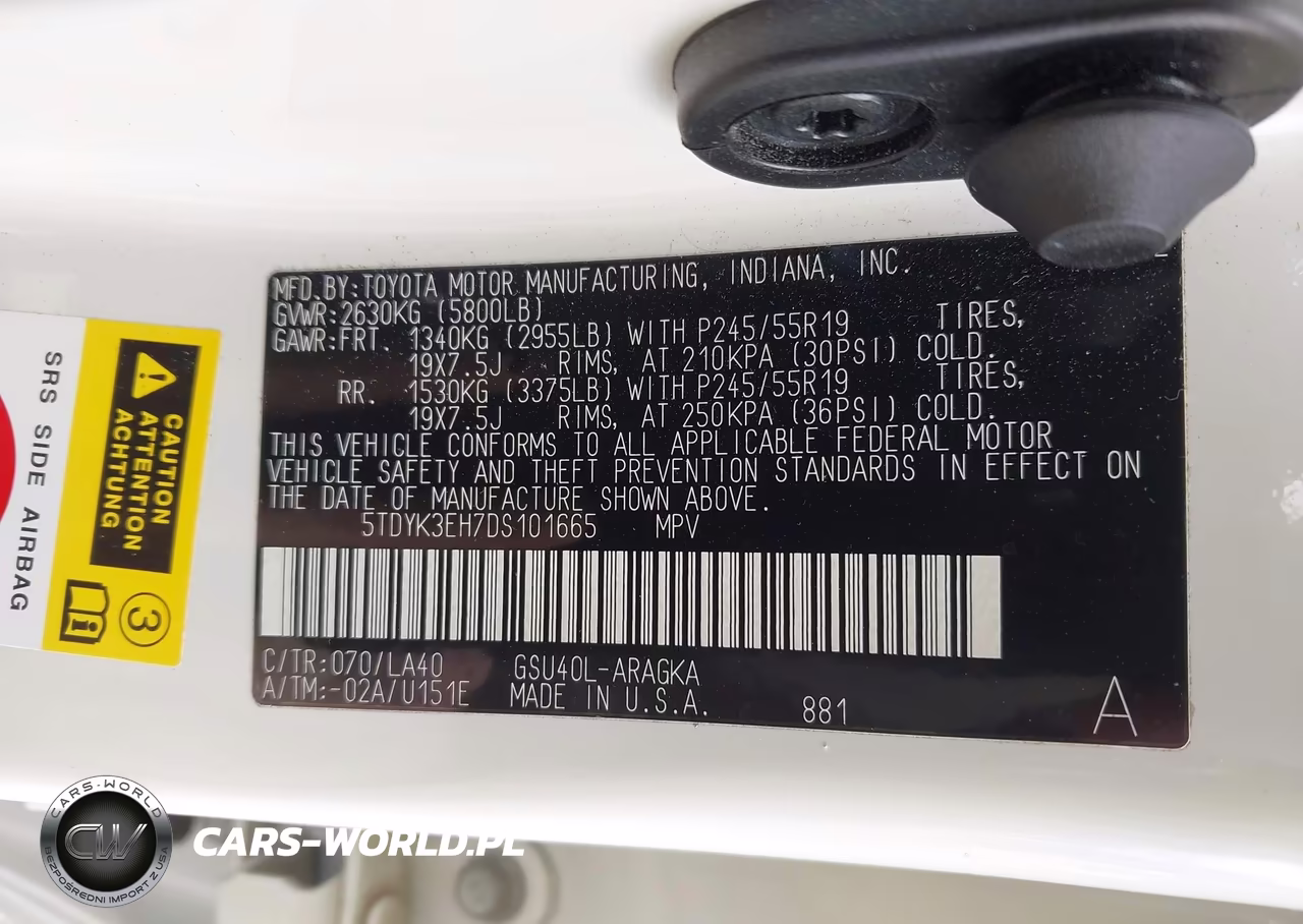 2013 Toyota Highlander Limited V6 VIN:5TDYK3EH7DS101665 - 9