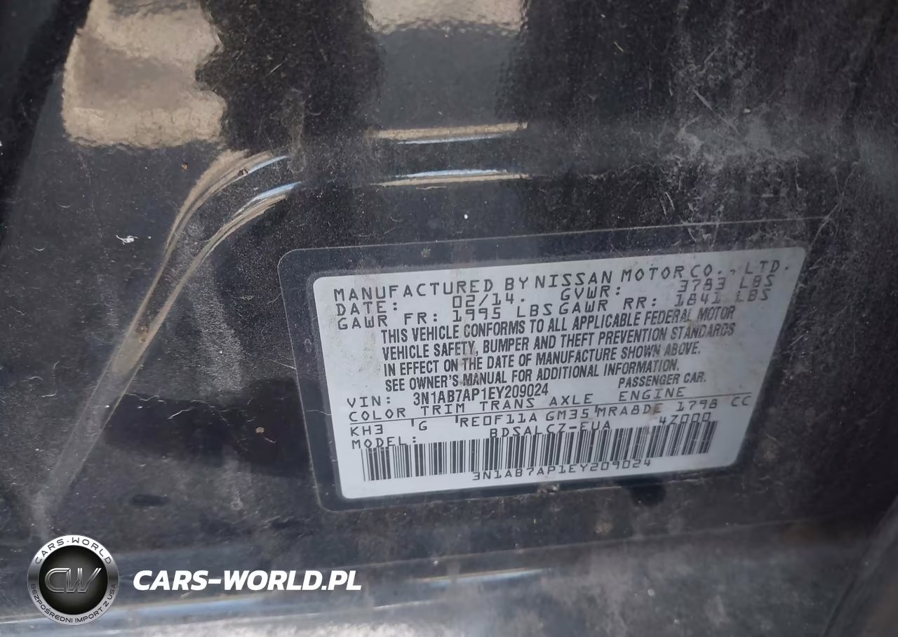 2014 Nissan Sentra S VIN:3N1AB7AP1EY209024 - 9