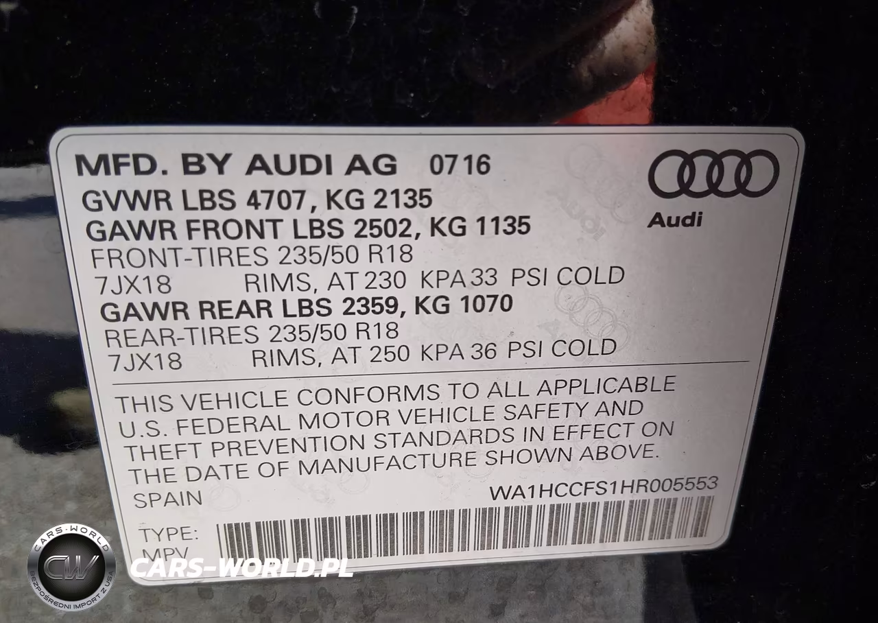 2017 Audi Q3 2.0T Premium VIN:WA1HCCFS1HR005553 - 9