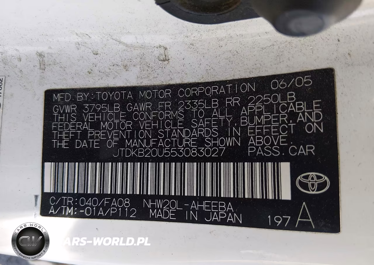 2005 Toyota Prius VIN:JTDKB20U553083027 - 9
