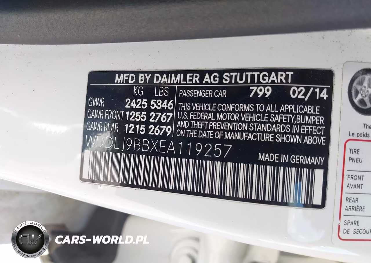 2014 Mercedes-Benz Cls 550 4Matic VIN:WDDLJ9BBXEA119257 - 9