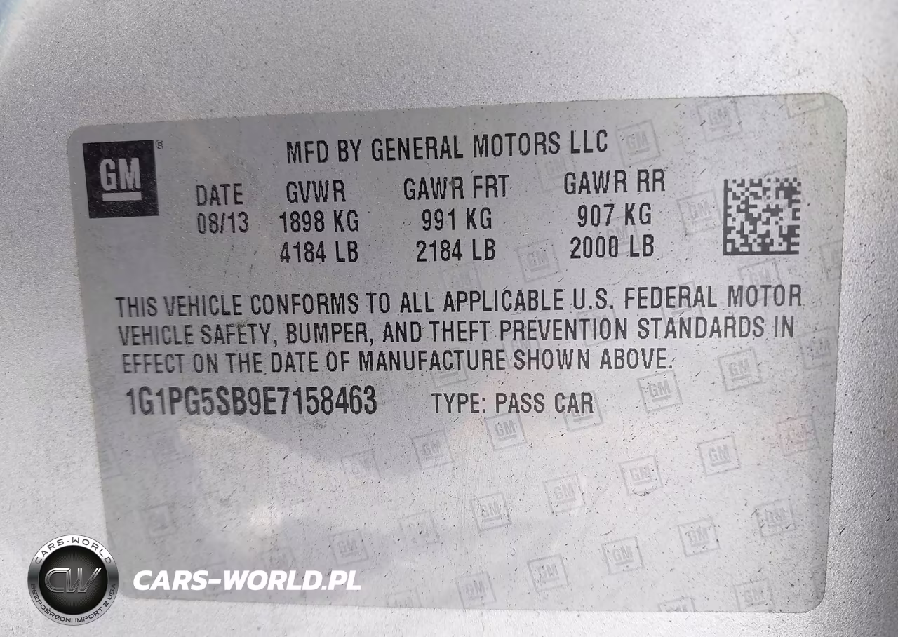 2014 Chevrolet Cruze Ltz VIN:1G1PG5SB9E7158463 - 9