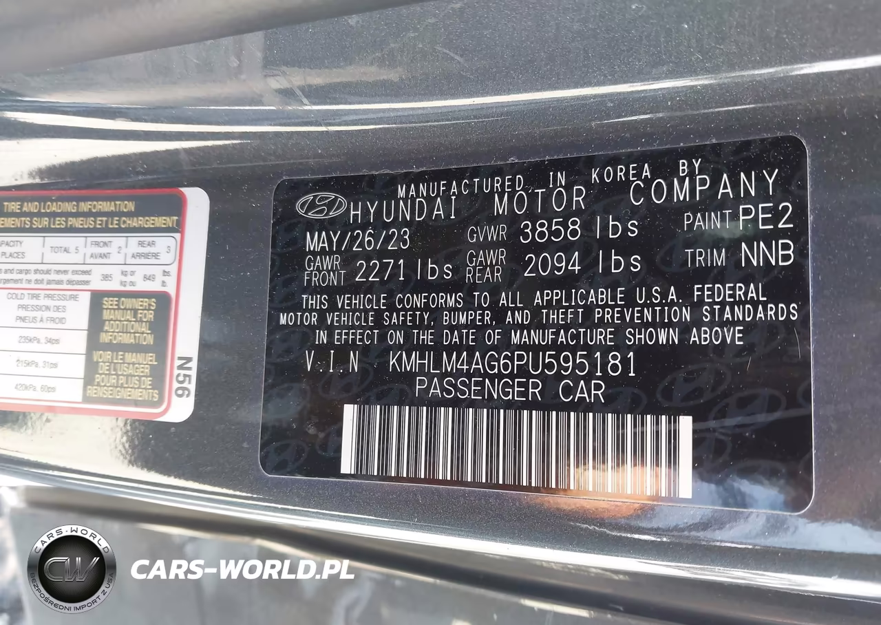 2023 Hyundai Elantra Sel VIN:KMHLM4AG6PU595181 - 9