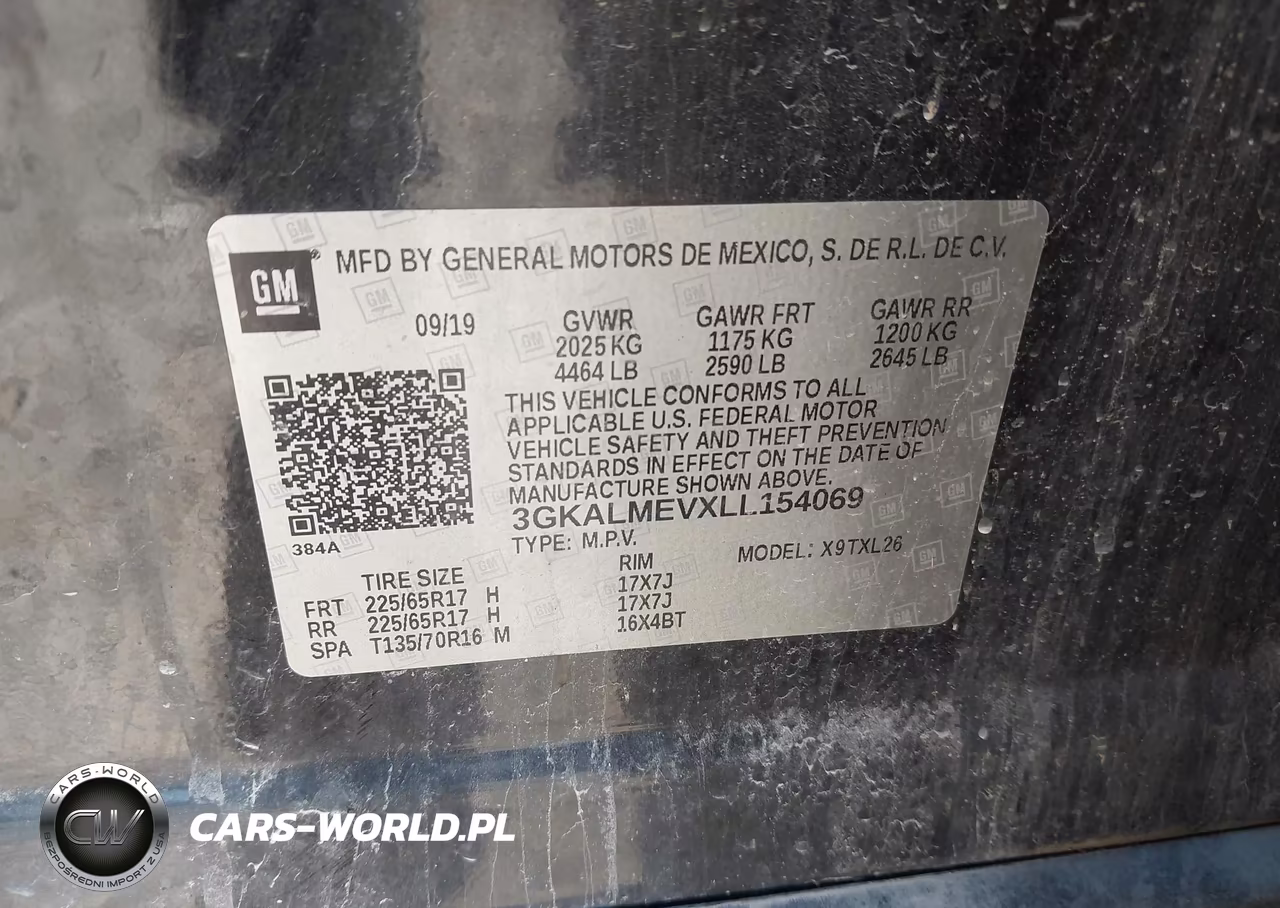 2020 GMC Terrain Fwd Sle VIN:3GKALMEVXLL154069 - 9