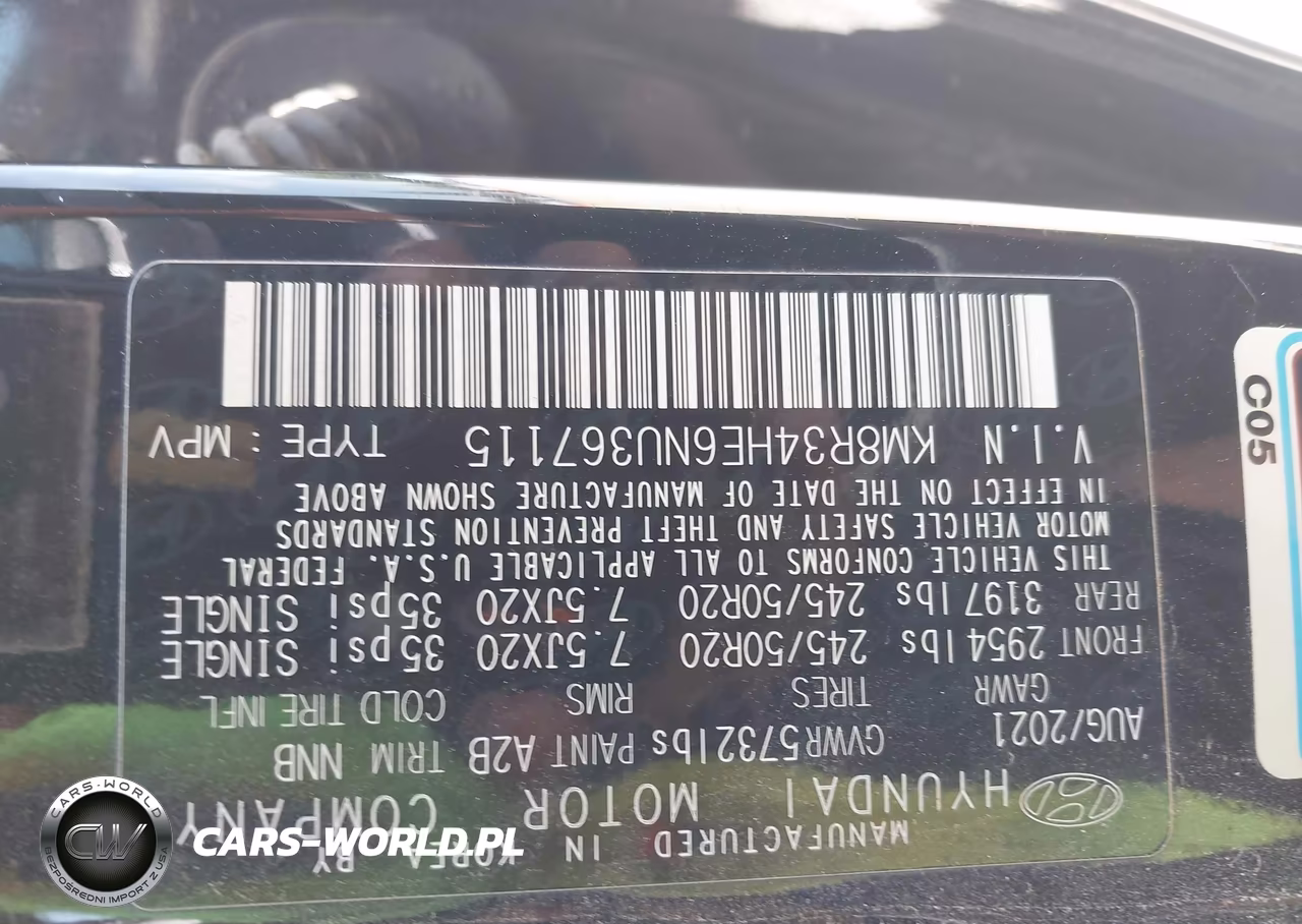 2022 Hyundai Palisade Sel VIN:KM8R34HE6NU367115 - 9