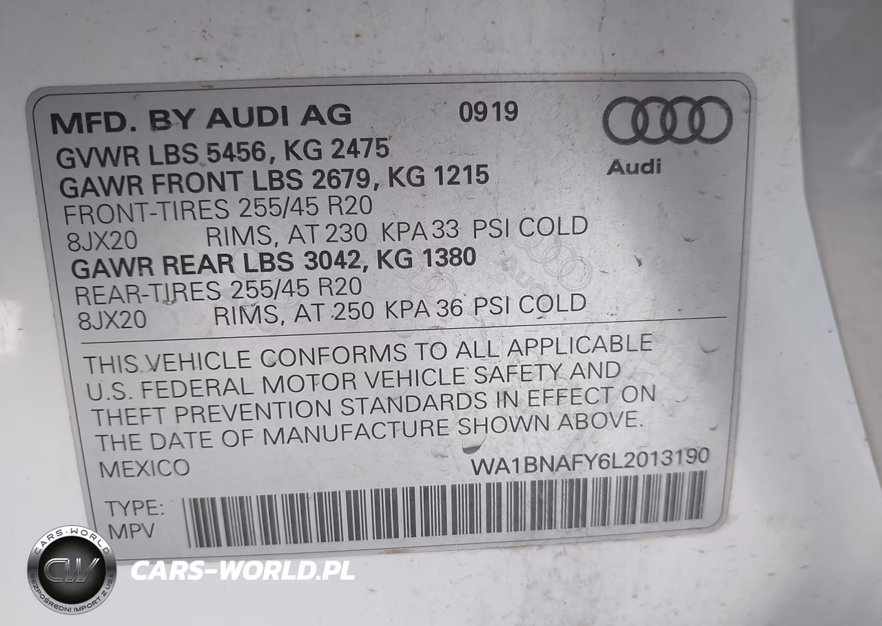 2020 Audi Q5 Premium Plus 45 Tfsi Quattro S Tronic VIN:WA1BNAFY6L2013190 - 9