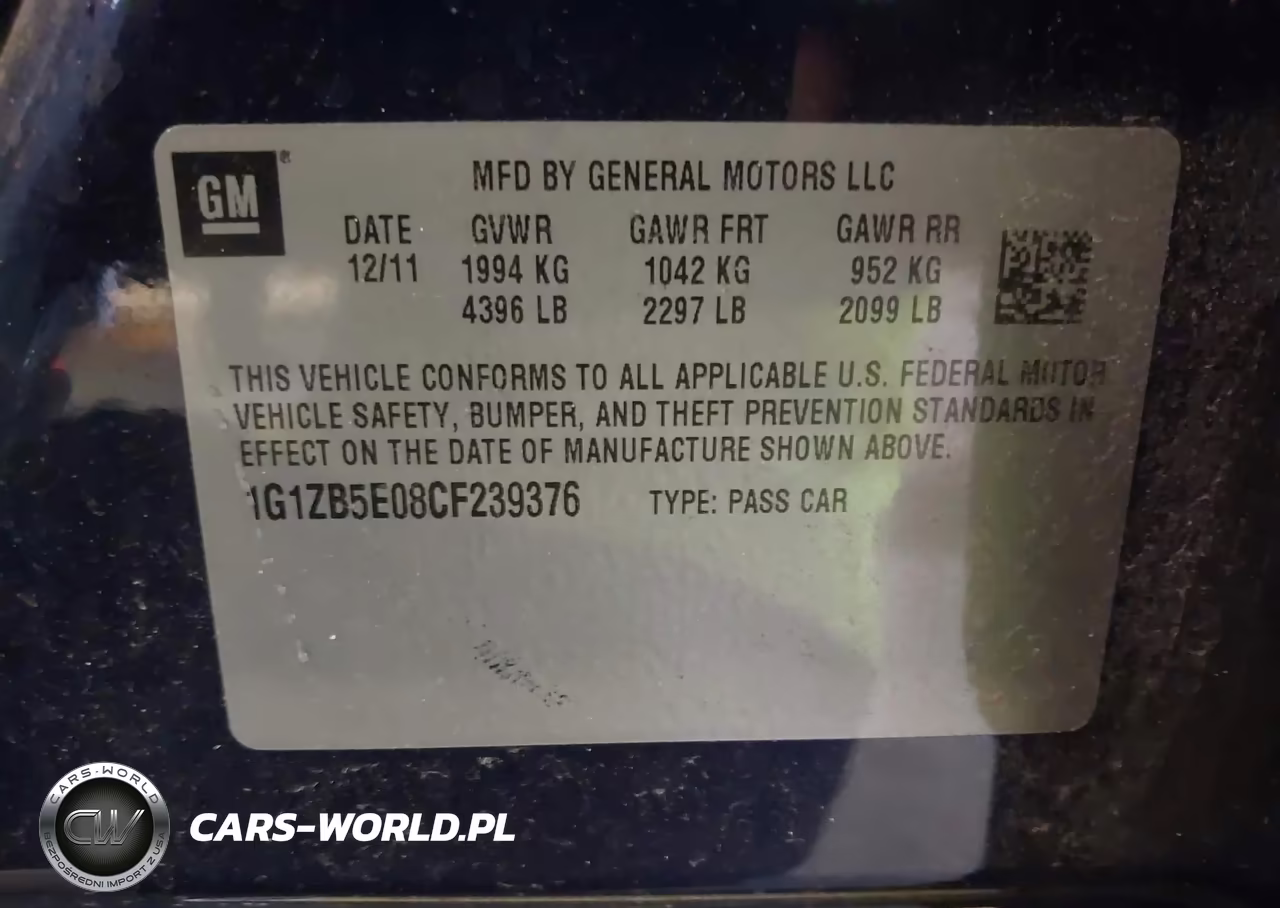 2012 Chevrolet Malibu Ls VIN:1G1ZB5E08CF239376 - 9