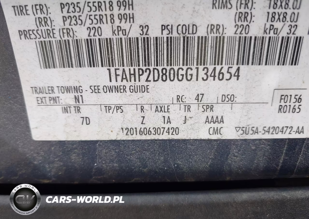 2016 Ford Taurus Se VIN:1FAHP2D80GG134654 - 9