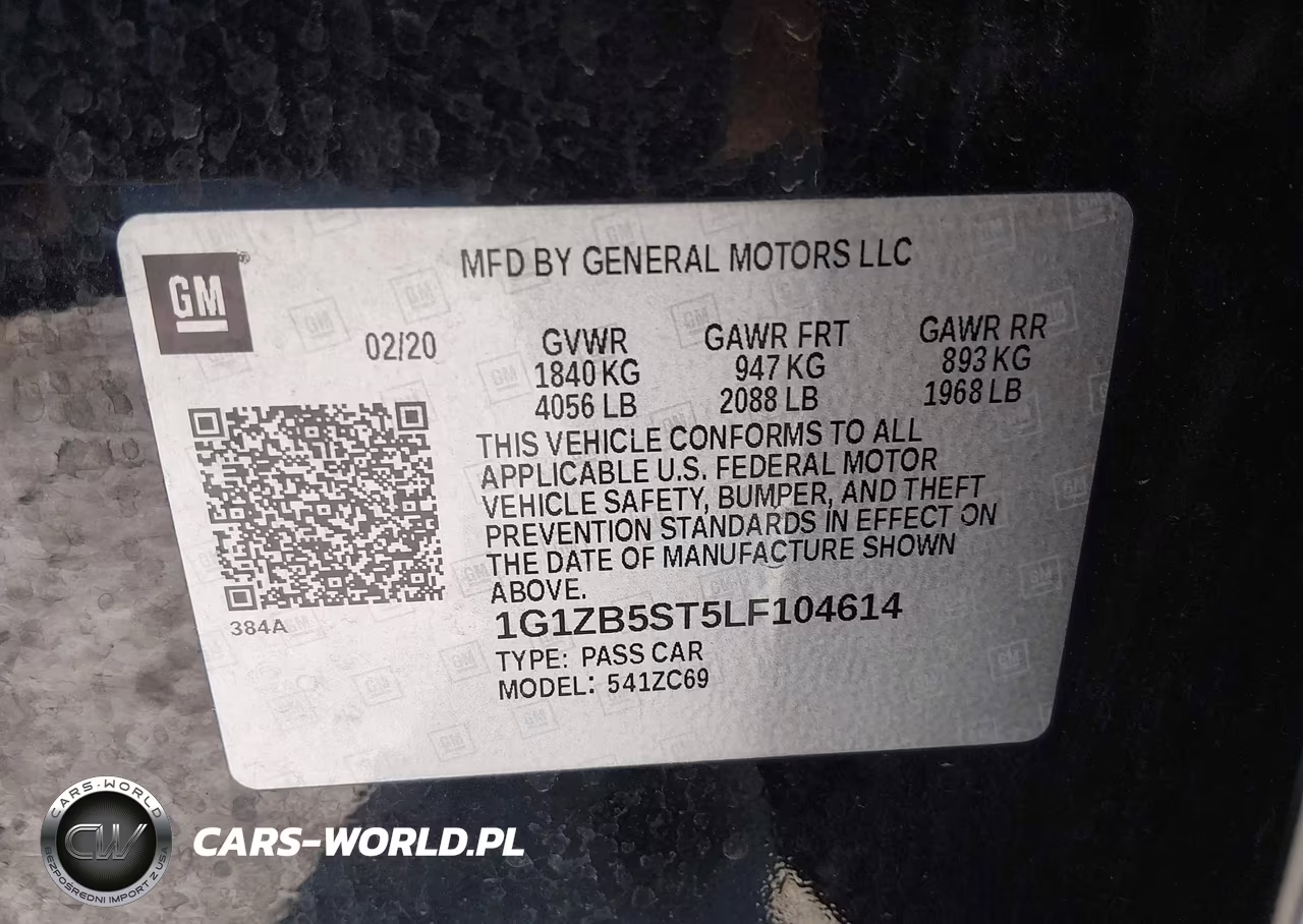 2020 Chevrolet Malibu Fwd Ls VIN:1G1ZB5ST5LF104614 - 9