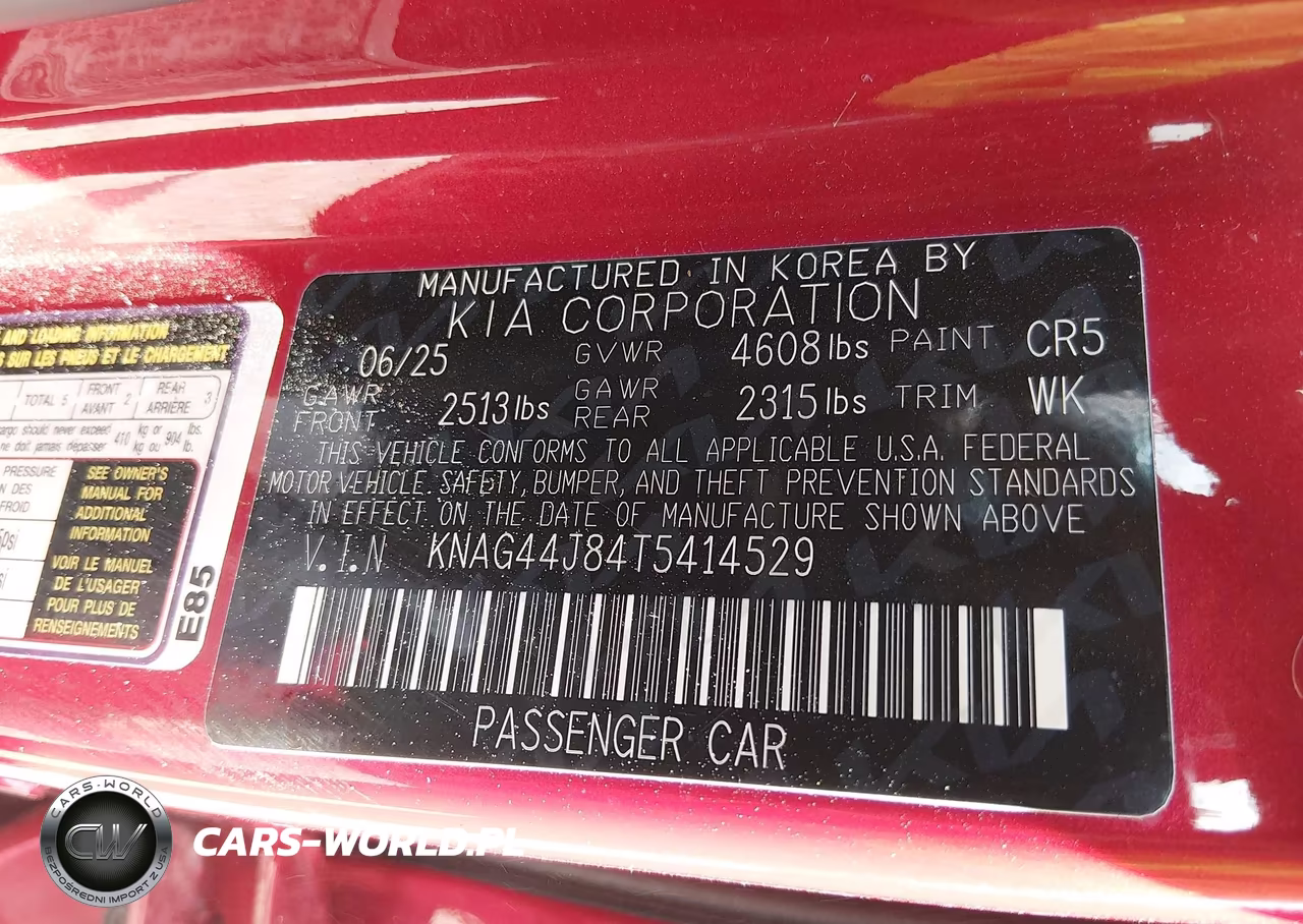 2026 Kia K5 Gt VIN:KNAG44J84T5414529 - 9