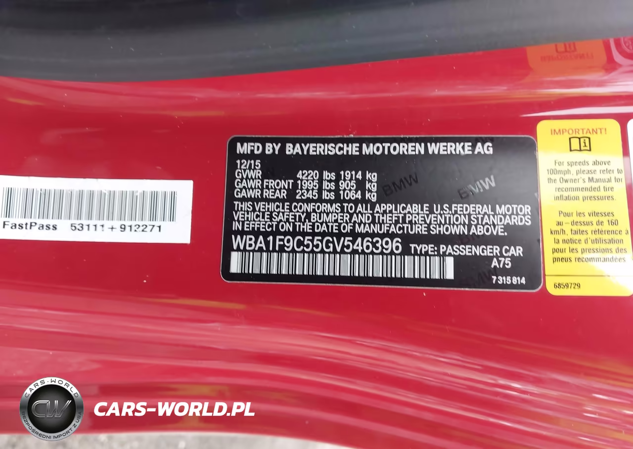 2016 BMW 228I VIN:WBA1F9C55GV546396 - 9