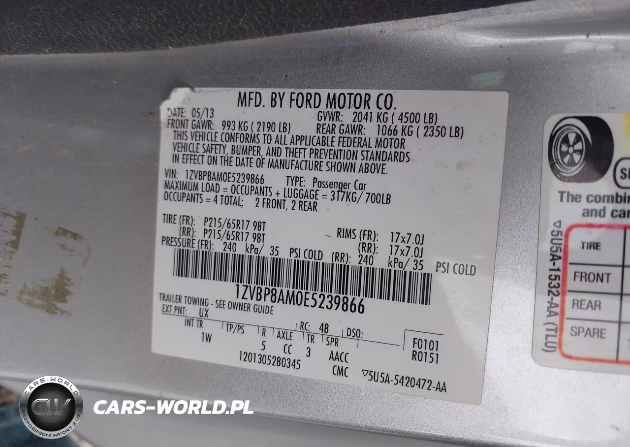 2014 Ford Mustang V6 VIN:1ZVBP8AM0E5239866 - 9