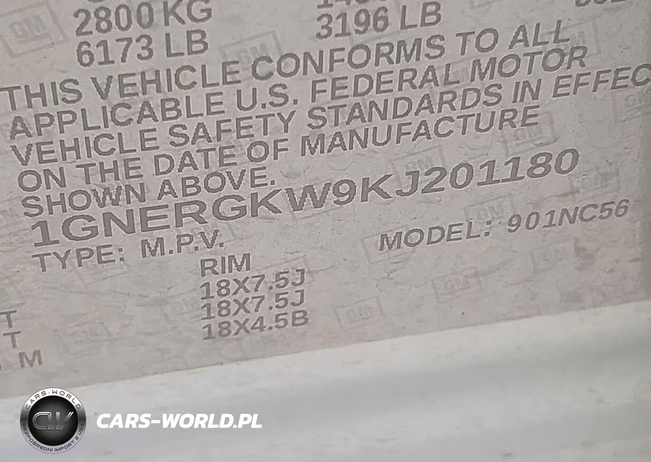 2019 Chevrolet Traverse 1Lt VIN:1GNERGKW9KJ201180 - 9