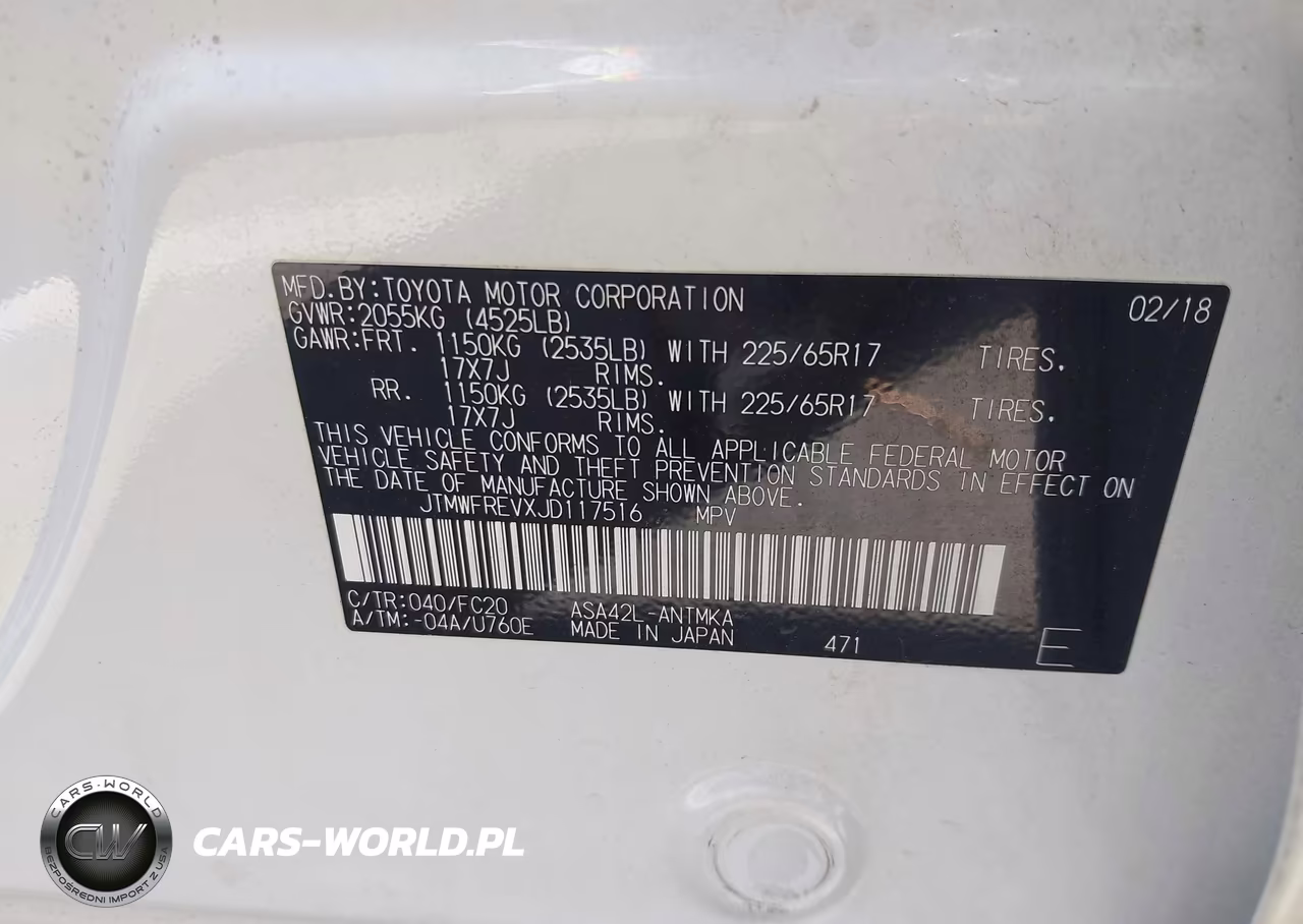 2018 Toyota Rav4 Xle VIN:JTMWFREVXJD117516 - 9