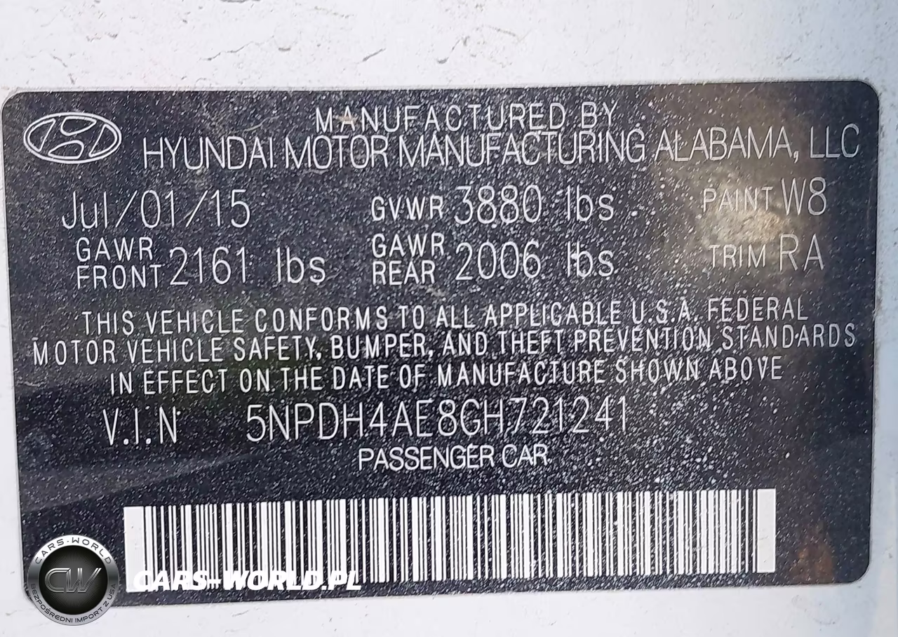 2016 Hyundai Elantra Se VIN:5NPDH4AE8GH721241 - 9