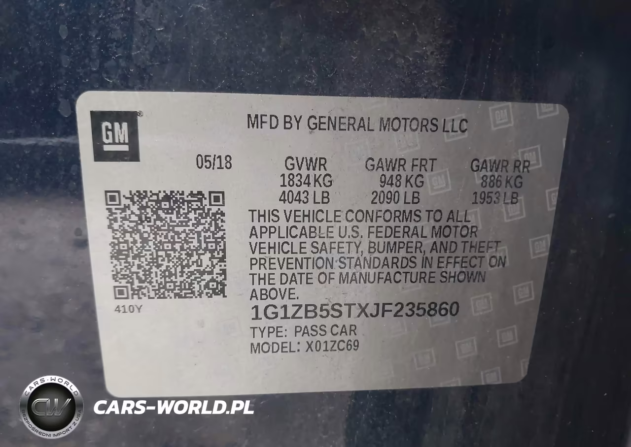 2018 Chevrolet Malibu 1Ls VIN:1G1ZB5STXJF235860 - 9