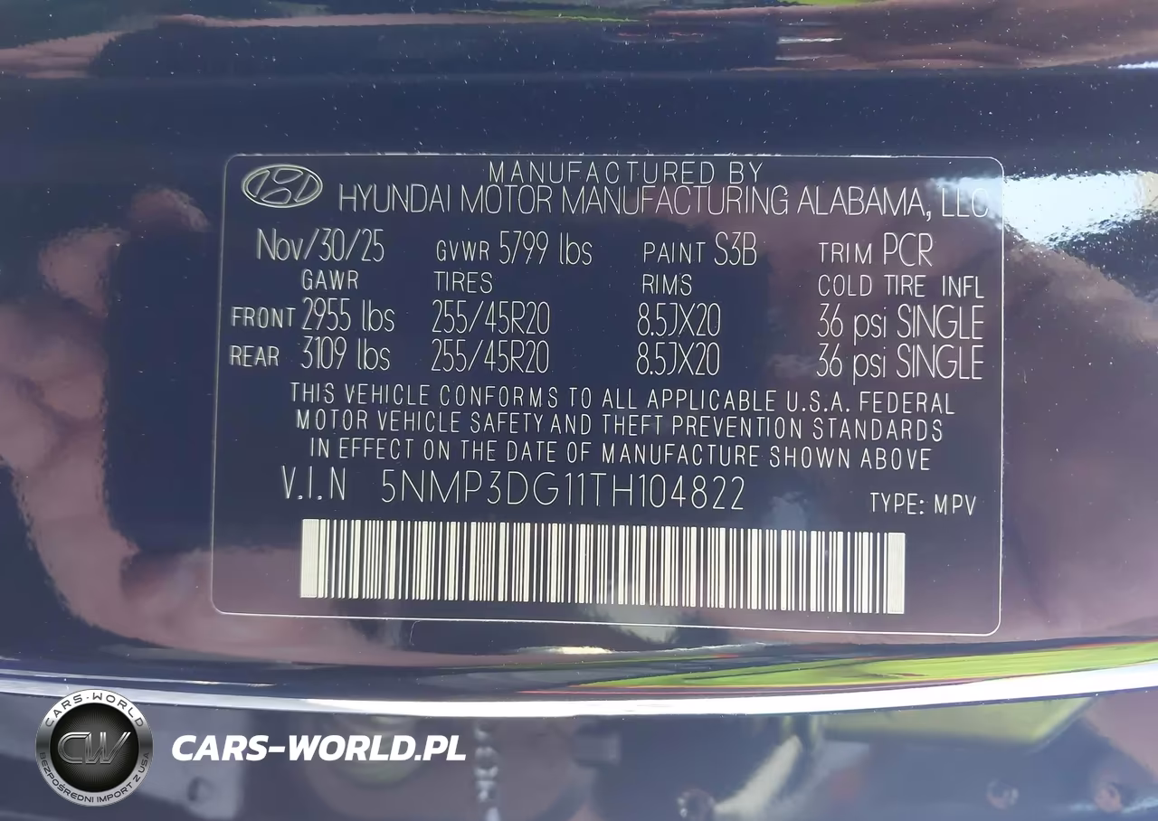 2026 Hyundai Santa Fe Hybrid Limited VIN:5NMP3DG11TH104822 - 9