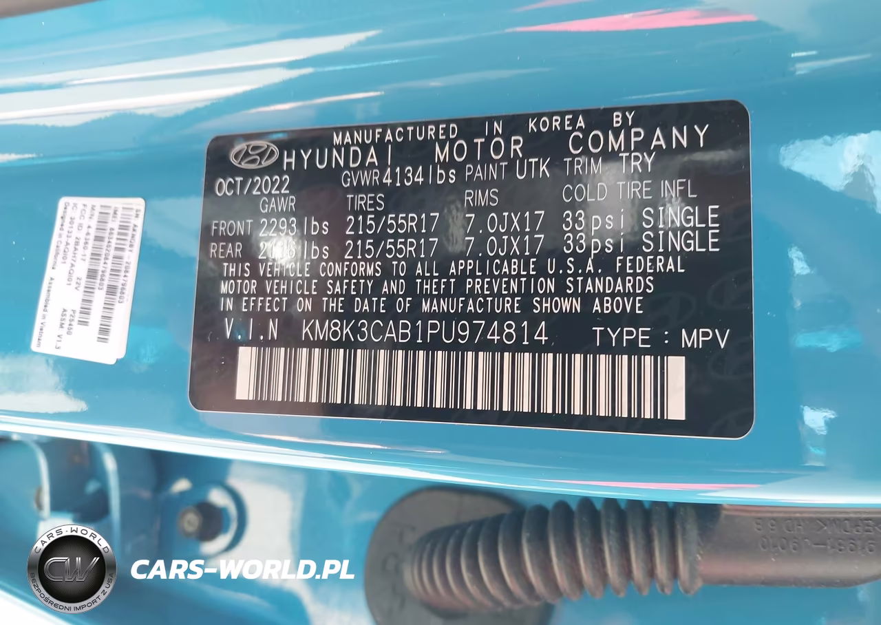 2023 Hyundai Kona Sel VIN:KM8K3CAB1PU974814 - 9