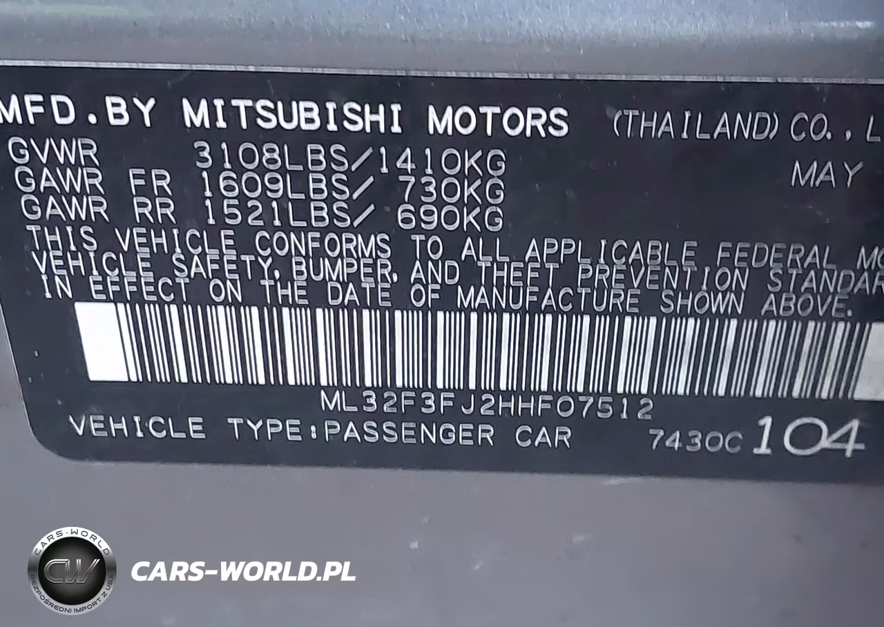 2017 Mitsubishi Mirage G4 Es VIN:ML32F3FJ2HHF07512 - 9