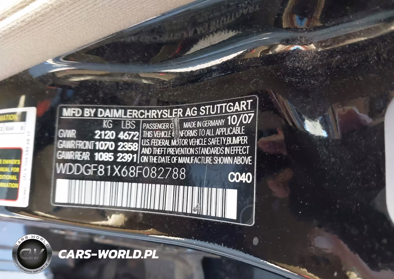 2008 Mercedes-Benz C 300 Luxury 4Matic-Sport 4Matic VIN:WDDGF81X68F082788 - 9