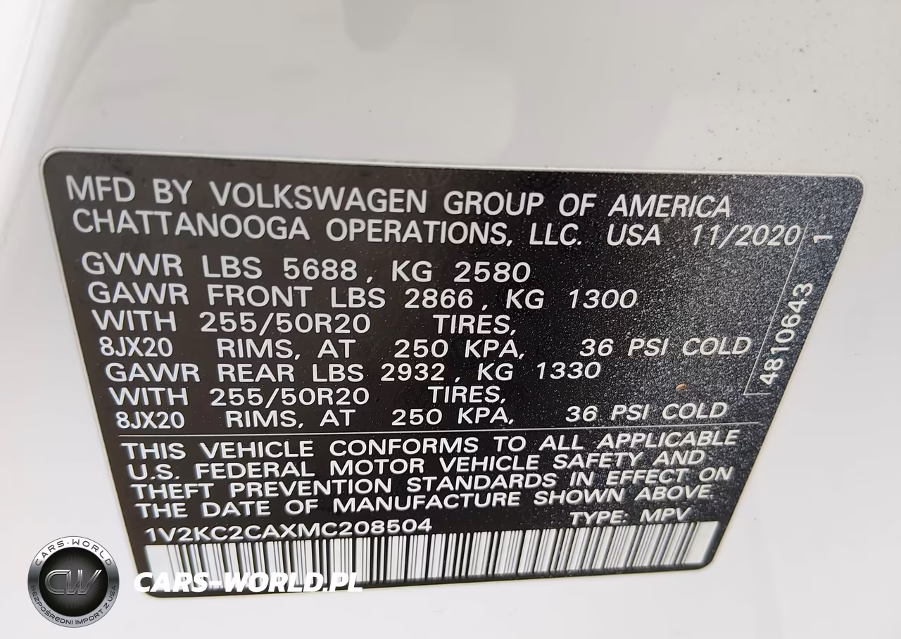 2021 Volkswagen Atlas Cross Sport 2.0T Se W-Technology VIN:1V2KC2CAXMC208504 - 9