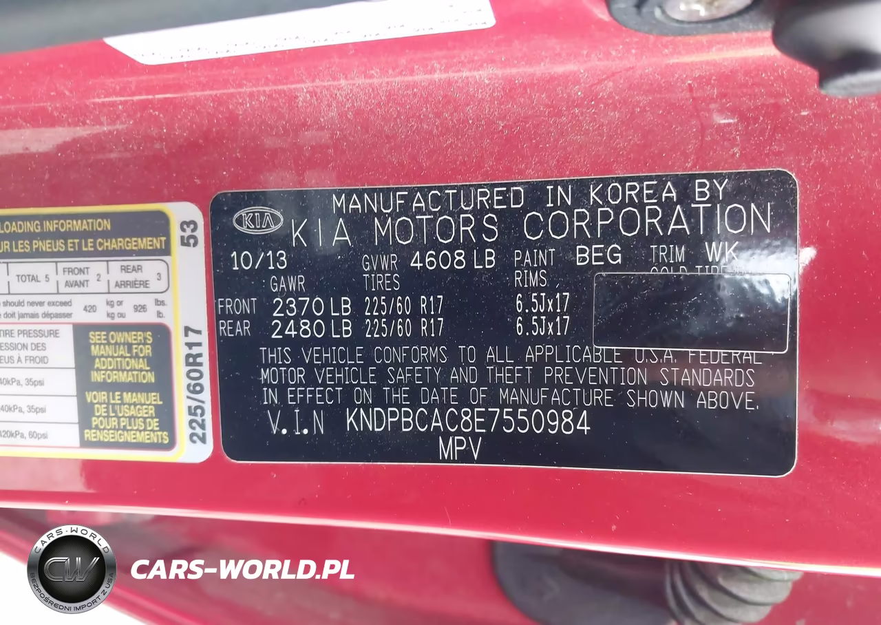 2014 Kia Sportage Lx VIN:KNDPBCAC8E7550984 - 9