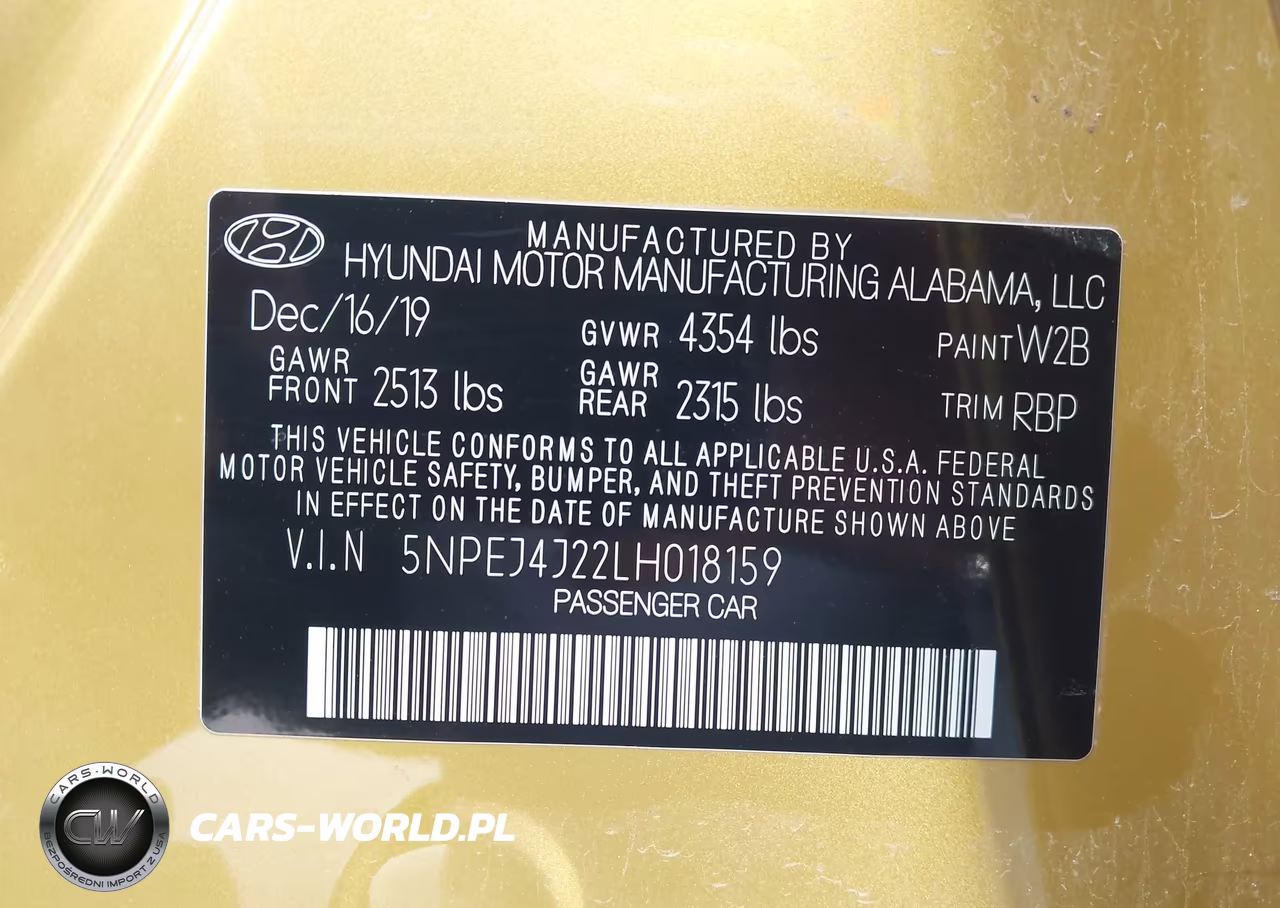 2020 Hyundai Sonata Sel Plus VIN:5NPEJ4J22LH018159 - 9