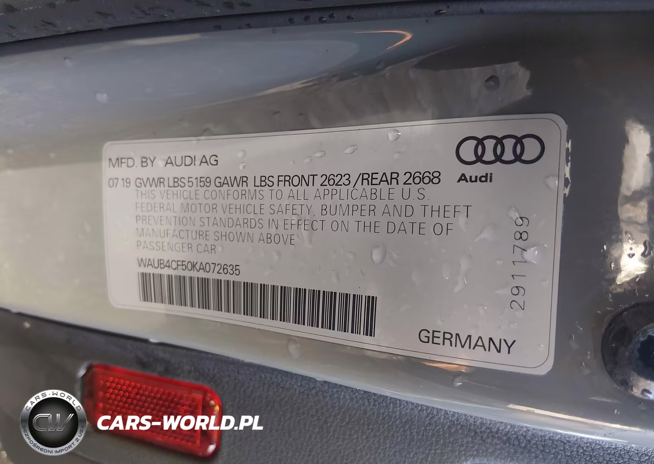 2019 Audi S5 3.0T Premium VIN:WAUB4CF50KA072635 - 9