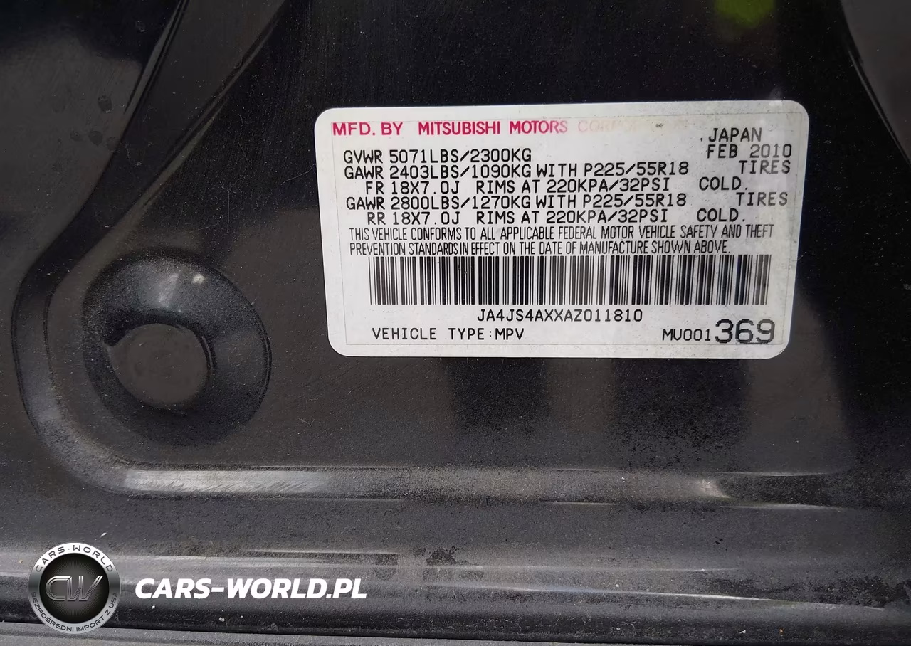 2010 Mitsubishi Outlander Xls VIN:JA4JS4AXXAZ011810 - 9